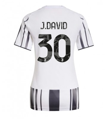 Juventus Jonathan David #30 Hjemmebanetrøje Dame 2025-26 Kort ærmer